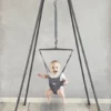 Jolly Jumper Baby Exerciser With Super Stand, More Durable Baby Bouncer For Active Babies, Safe Baby Jumper, For Indoor And Outdoor Use Gray