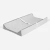 Bacati - Love Quilted Muslin Changing Pad Cover Gray
