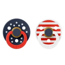Bibs 2pk Color Latex Pacifiers - Stars & Stripes -Baby Products GUEST 73b984cc 4bb4 48bb 9348 b350d4f20fbf