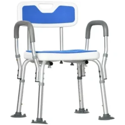 HOMCOM EVA Padded Shower Chair With Arms And Back, Bath Seat With Adjustable Height, Anti-slip Shower Bench For Seniors, Disabled, Tool-Free Assembly 7 HOMCOM EVA Padded Shower Chair With Arms And Back, Bath Seat With Adjustable Height, Anti-slip Shower Bench For Seniors, Disabled, Tool-Free Assembly -Baby Products GUEST 75acf3de 842a 4bd0 aa14 d0ae62681bb1