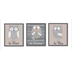 Bacati - Owls In The Woods Beige/Gray 10 Pc Crib Bedding Set With 2 Crib Fitted Sheets -Baby Products GUEST 75bbe356 8595 4d03 9b1a eb752b8a66a9