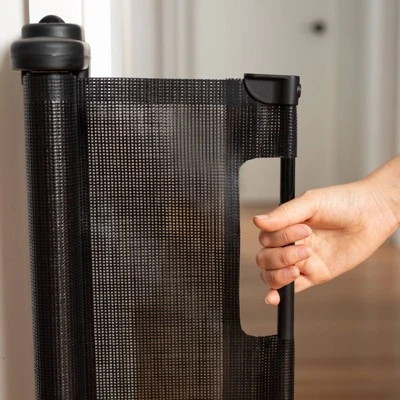 Perma Child Safety Outdoor Retractable Baby Gate 33" Tall, Extends To 71" Wide, Black 6 Perma Child Safety Outdoor Retractable Baby Gate 33" Tall, Extends To 71" Wide, Black - Image 6