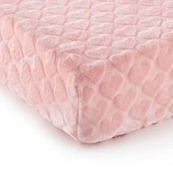 Coral Heart Changing Pad Cover - Levtex Baby