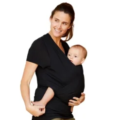 Moby Bump & Beyond T-Shirt Wrap Baby Carrier - Black - S -Baby Products GUEST 77a347f3 7922 4501 841f 9c4bd52c70a2