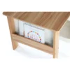 3pc Journey Collection Table And Book Rack With Chairs Natural/White - Humble Crew