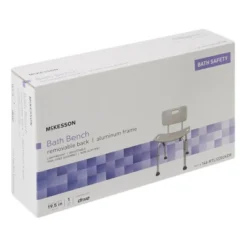 McKesson Bath Bench With Removable Back Shower Chair, 1 Count -Baby Products GUEST 7806544f 475d 4abc b0ff f4f52b702c55