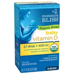 Mommy’s Bliss Mommy's Bliss Baby Organic Vitamin D Drops - 0.11oz (100 Servings)