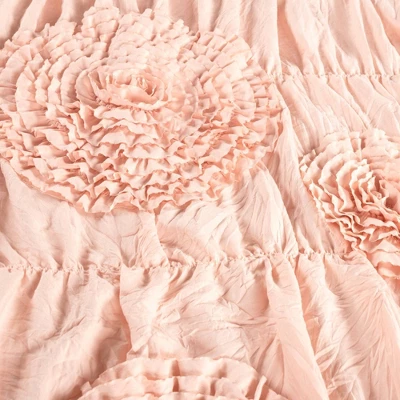 Lush Décor Crib Bedding Set Serena Embellished Soft Baby/Toddler - Blush - 3pc 2 Lush Décor Crib Bedding Set Serena Embellished Soft Baby/Toddler - Blush - 3pc - Image 2