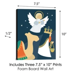 Big Dot Of Happiness Holy Nativity - Religious Nursery Wall Art And Manger Scene Christmas Room Decor - 7.5 X 10 Inches - Set Of 3 Prints -Baby Products GUEST 7aa98260 3995 44d6 bd0b 56390a71eab1