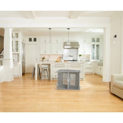 Regalo Plastic Play Yard With Door - Gray 2 Regalo Plastic Play Yard With Door - Gray - Image 2