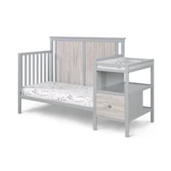 Suite Bebe Connelly 4-in-1 Convertible Crib And Changer Combo - Gray/Rockport Gray -Baby Products GUEST 80cc51bd e88f 4330 8605 31629f09832c