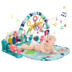 Costway Baby Gym Play Mat Kick & Play Piano Gym Mat Activity Center For Infants Pink -Baby Products GUEST 83eee8fd e975 4468 ad69 0d403874375c