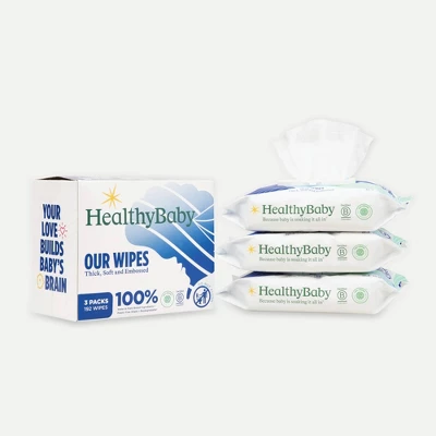 HealthyBaby Wet Baby Wipes - 192ct 3 HealthyBaby Wet Baby Wipes - 192ct - Image 3