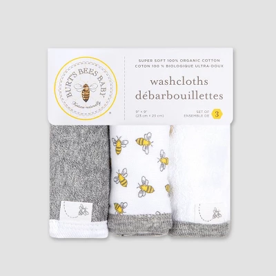 Burt's Bees Baby Burt's Bees Baby® Washcloths - White 1 Burt's Bees Baby Burt's Bees Baby® Washcloths - White