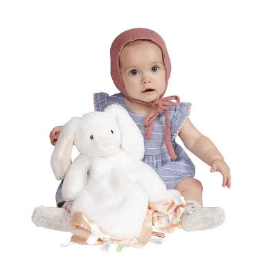Manhattan Toy Fairytale Snuggle Bunny Blankie Ultra-soft Soothing Baby Lovey, 19" X 19" 1 Manhattan Toy Fairytale Snuggle Bunny Blankie Ultra-soft Soothing Baby Lovey, 19" X 19"