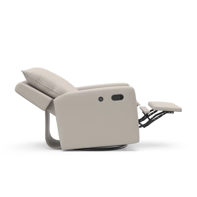 Storkcraft Timeless Side Lever Reclining Glider With USB Charging Port - Ivory 10 Storkcraft Timeless Side Lever Reclining Glider With USB Charging Port - Ivory - Image 10