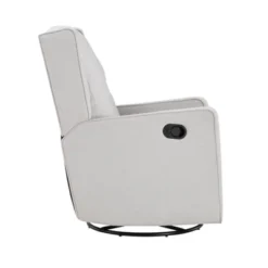 Suite Bebe Bryton Gliding Swivel Recliner Accent Chair - Tufted - Woven Gray Fabric -Baby Products GUEST 8f762384 4460 43af 9f9f fe2ed5ed5681