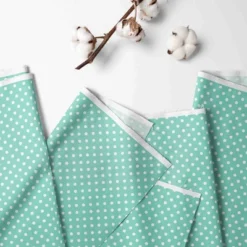 Bacati - Mint Pin Dots 3 Pc Toddler Bed Sheet Set