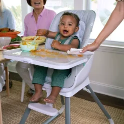 Ingenuity Beanstalk Baby To Big Kid 6-in-1 High Chair - Newborn To 5 Years - Ray -Baby Products GUEST 92cbb4e6 db65 4899 b265 f09873d335bc