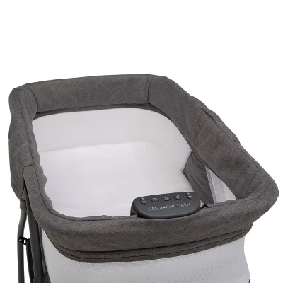 Delta Children TravelMate Compact Fold Bassinet - Gray Tweed 5 Delta Children TravelMate Compact Fold Bassinet - Gray Tweed - Image 5