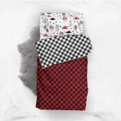 Bacati - Lumberjack Red Black 5 Pc Toddler Bedding Set -Baby Products GUEST 96afa610 f16f 4d23 aa9e bf22f4ad426e