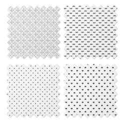 Bacati - LOVE Muslin Swaddling Blankets Set Of 4, Black/White -Baby Products GUEST 9731bd0a fe13 401e ab6c ef4eb5200632