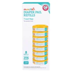 Munchkin Arm & Hammer Diaper Pail Refill Rings - 8pk 5 Munchkin Arm & Hammer Diaper Pail Refill Rings - 8pk -Baby Products GUEST 97be16a8 50f6 465c 8090 002ec5d8855d