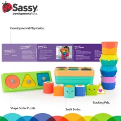 Sassy Toys Stem Gift Set - 12pc -Baby Products GUEST 99594bf6 12f2 4e50 8415 95063a537ede