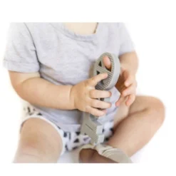 Hudson & Heart Company Peace Out Teetheword Baby Teether - Gray 2.4oz -Baby Products GUEST 9a9c9815 39d1 4382 a379 a7ff11165e74