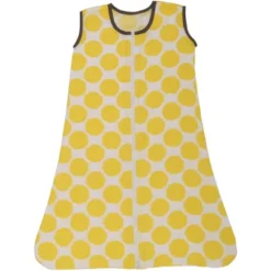 Bacati - Ikat Dots Giraffe Yellow Grey Neutral 4 Pc Crib Set With Muslin Sleeping Sack -Baby Products GUEST 9aaca5ac 21f6 4f00 bf73 a452bd729f57