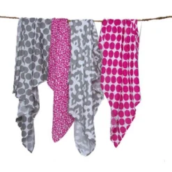 Bacati - Ikat Pink/Gray Swaddling Muslin Blankets Set Of 4 6 Bacati - Ikat Pink/Gray Swaddling Muslin Blankets Set Of 4 -Baby Products GUEST 9aee03d7 fba6 4b47 b152 17ebe34959ed
