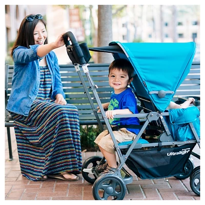 Joovy Caboose Ultralight Sit Stand Double Stroller 4 Joovy Caboose Ultralight Sit Stand Double Stroller - Image 4