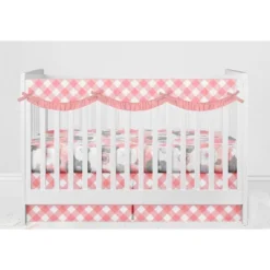 Bacati - Watercolor Floral Coral Gray 6 Pc Girls Crib Bedding Set With Long Rail Guard Cover 15 Bacati - Watercolor Floral Coral Gray 6 Pc Girls Crib Bedding Set With Long Rail Guard Cover -Baby Products GUEST a11b4ecd 99e0 4e27 8843 3c1d5ce5a392