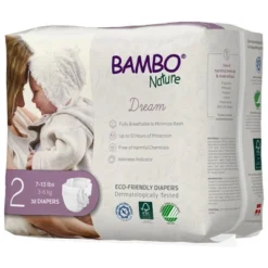 Bambo Nature Dream Disposable Diapers, Eco-Friendly, Size 2 -Baby Products GUEST a1e34001 6c2d 4de6 a69a cef50cb81108