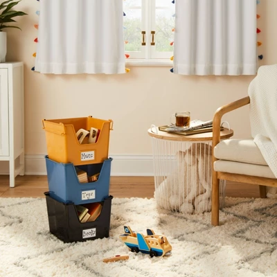 Metal Stackable Kids' Storage - Pillowfort™ 1 Metal Stackable Kids' Storage - Pillowfort™