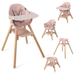 Costway 6-in-1 Convertible Wooden Baby Highchair Infant Feeding Chair With Removable Tray -Baby Products GUEST a3f64a0d f20a 4a86 a4a1 06e5ee8833a5