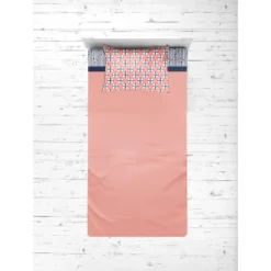 Bacati - Olivia Coral Navy 4 Pc Toddler Bedding Set -Baby Products GUEST a4cd933d 9bfd 49fe 8a6f c15bcc508617