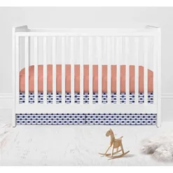 Bacati - Emma Coral Mint Navy 6 Pc Crib Bedding Set With Long Rail Guard Cover 12 Bacati - Emma Coral Mint Navy 6 Pc Crib Bedding Set With Long Rail Guard Cover -Baby Products GUEST a65c34a6 7b31 48fb b945 acf8da8cd276