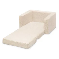 Delta Children Kids' Cozee Flip-Out Sherpa 2-in-1 Convertible Chair -Baby Products GUEST a8280c36 2c1a 438f 9aee 7a17e1118e36