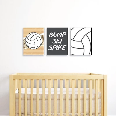 Big Dot Of Happiness Bump, Set, Spike - Volleyball - Sports Nursery Wall Art, Kids Room Decor & Game Room Decor - 7.5 X 10 Inches - Set Of 3 Prints 1 Big Dot Of Happiness Bump, Set, Spike - Volleyball - Sports Nursery Wall Art, Kids Room Decor & Game Room Decor - 7.5 X 10 Inches - Set Of 3 Prints