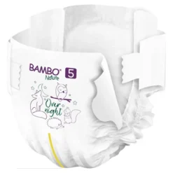 Bambo Nature Baby Baby Diaper Size 5 27 To 40 Lbs. 1000021011, 44 Ct