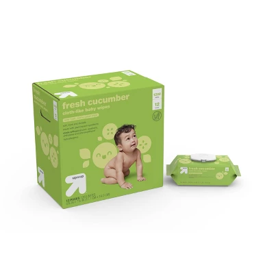 Fresh Cucumber Baby Wipes- Up & Up™ (Select Count) 7 Fresh Cucumber Baby Wipes- Up & Up™ (Select Count) - Image 7