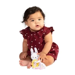 Manhattan Toy Cherry Blossom Days Baby Bunny Soothing Mini Blankie With Removable Silicone Teether -Baby Products GUEST ab887d01 8305 4b78 9897 984fce128eb7