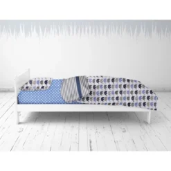 Bacati - Elephants Blue/Navy/Gray 4 Pc Toddler Bedding Set -Baby Products GUEST b8750566 8b19 4ee2 9ea4 fdb5ad320654