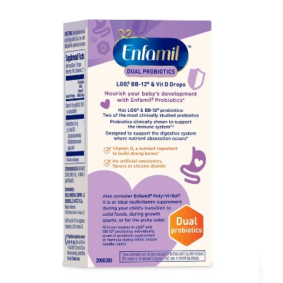 Enfamil Dual Probiotic Infant Daily Drops - 0.3 Fl Oz 3 Enfamil Dual Probiotic Infant Daily Drops - 0.3 Fl Oz - Image 3