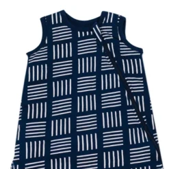 Honest Baby Organic Cotton Jersey Fill Wearable Blanket All Seasons - Sketchy Square