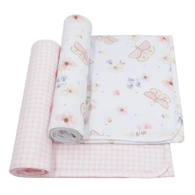 Living Textiles|2PK Jersey Swaddle - Fly Away 1 Living Textiles|2PK Jersey Swaddle - Fly Away