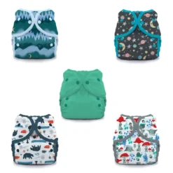 Thirsties | Duo Wrap Snap Reusable Diaper Cover Pack Of 5