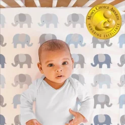 The Peanutshell Fitted Crib Sheets - Blue And Gray Elephant - 2pk 11 The Peanutshell Fitted Crib Sheets - Blue And Gray Elephant - 2pk -Baby Products GUEST c5f8f2b1 63ae 4bce a62a 7ad416dec261