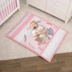 NoJo Little Love Desert Flower Fox And Feathers Crib Bedding Set - 3pc -Baby Products GUEST cbf2153b 275f 4b63 ac2a 51c098c62c11